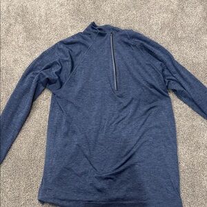 lululemon athletica Green Long Sleeve Half-Zip Shirt